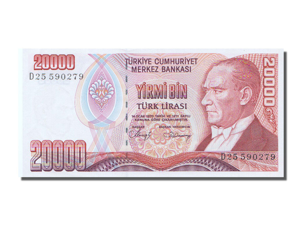 Turkey, 20,000 Lira, KM #201, UNC(65-70), D.25590279
