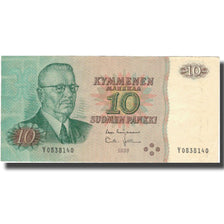 Billet, Finlande, 10 Markkaa, 1963, 1963, KM:100a, TTB