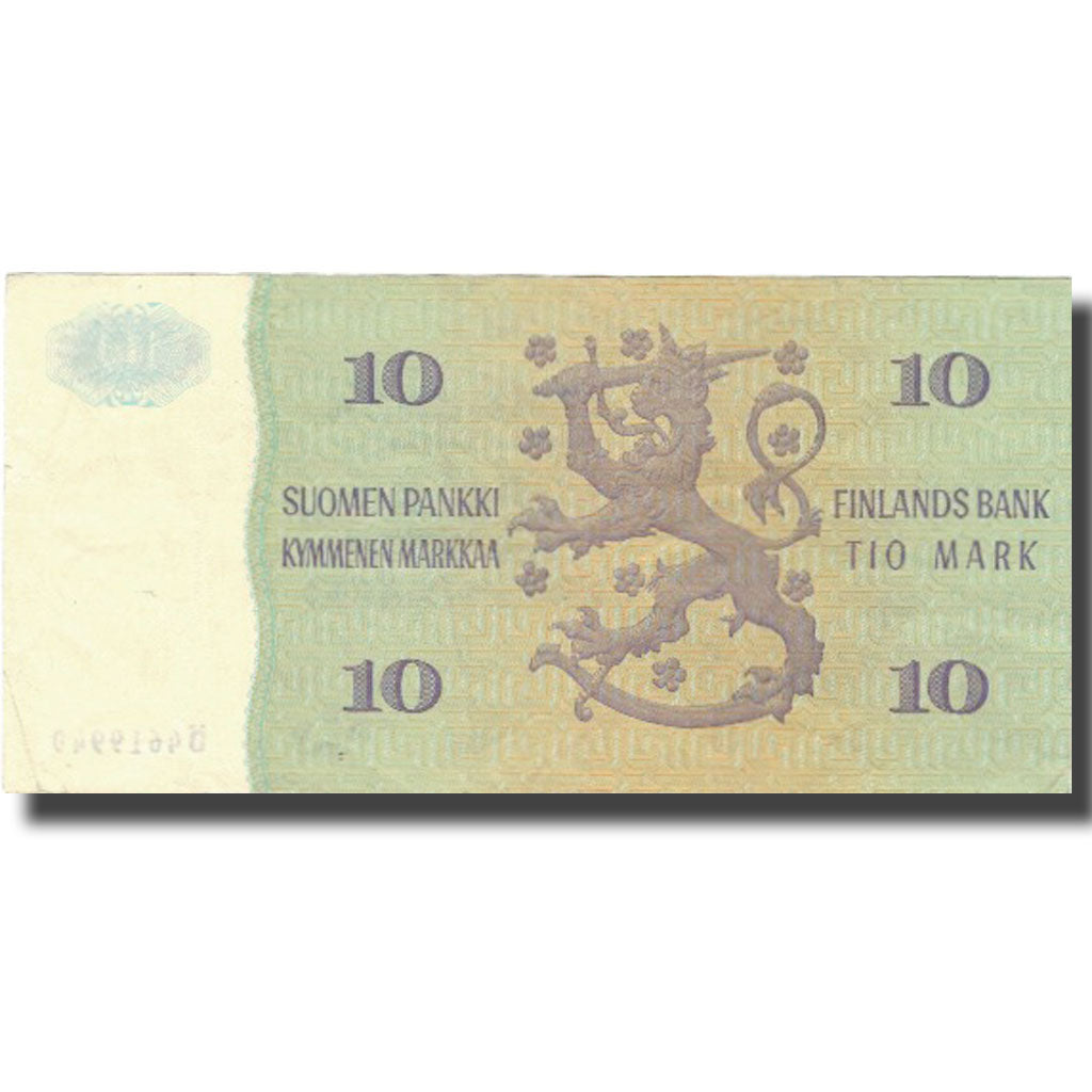 Geldschein, Finnland, 10 Markkaa, 1963, 1963, KM:100a, SS+