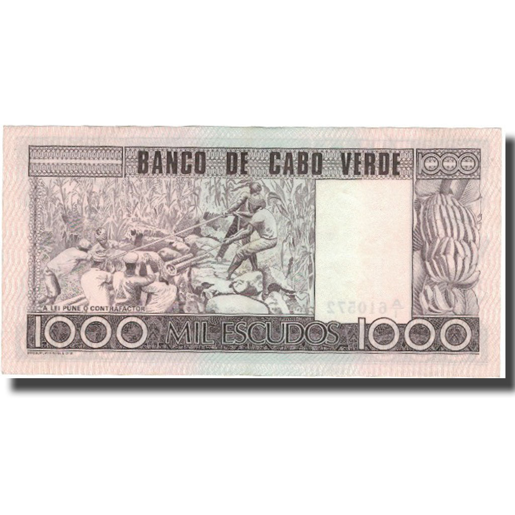 Banknote, Cape Verde, 1000 Escudos, 1977, 1977-01-20, KM:56a, AU(55-58)