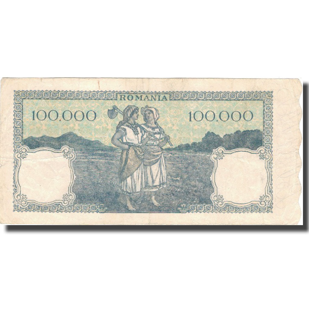 Banknote, Romania, 100,000 Lei, 1946, 1946-05-28, KM:58a, VF(30-35)