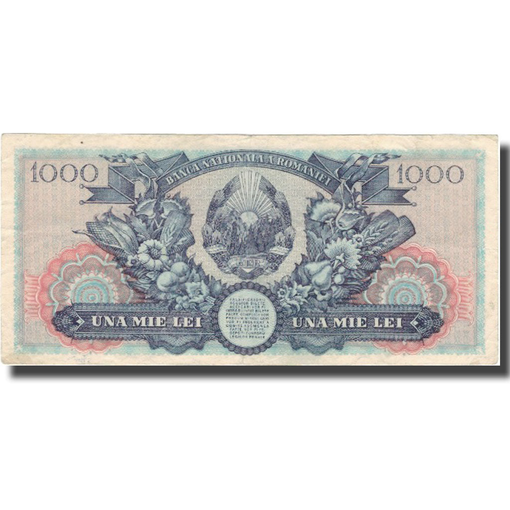 Banknote, Romania, 1000 Lei, 1948, 1948-06-18, KM:85a, VF(20-25)