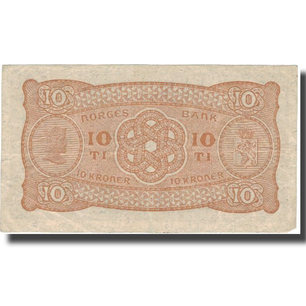 Banknote, Norway, 10 Kroner, 1939, 1939, KM:8c, EF(40-45)