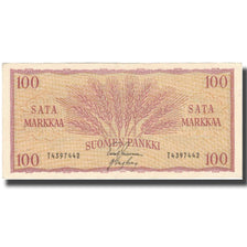 Banknote, Finland, 100 Markkaa, 1957, 1957, KM:97a, AU(50-53)