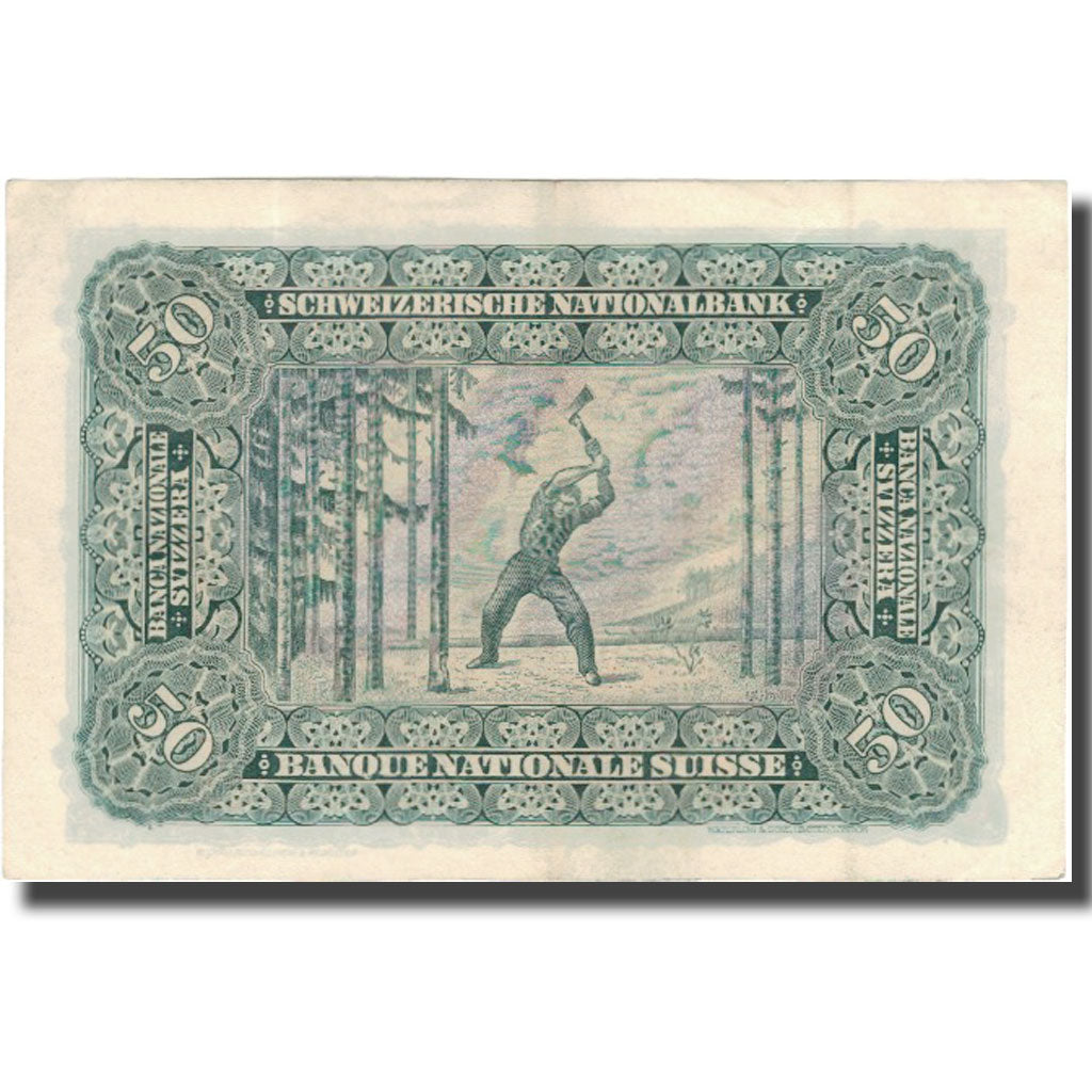 Banknote, Switzerland, 50 Franken, 1931, 1931-07-21, KM:34f, AU(50-53)