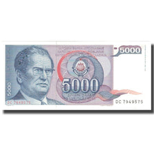Banknote, Yugoslavia, 5000 Dinara, 1985, 1985-05-01, KM:93a, UNC(65-70)