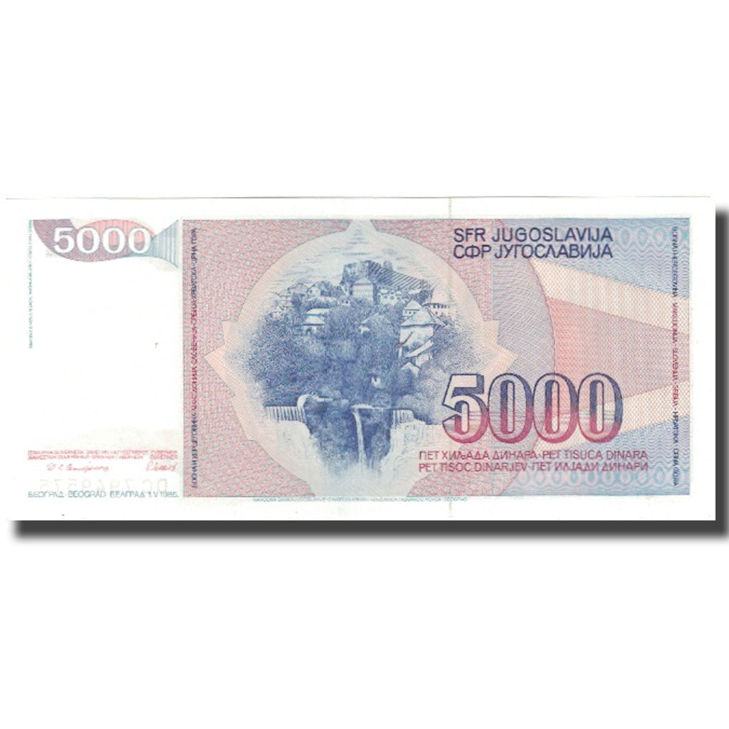 Banknote, Yugoslavia, 5000 Dinara, 1985, 1985-05-01, KM:93a, UNC(65-70)