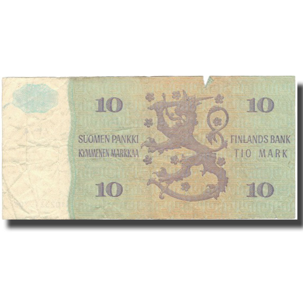 Banconote, Finlandia, 10 Markkaa, 1980, 1980, KM:112a, MB