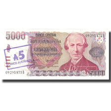 Banknote, Argentina, 5 Australes, Undated (1985), KM:321, UNC(65-70)