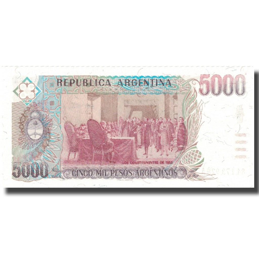 Billete, 5000 Pesos Argentinos, undated (1984-85), Argentina, KM:318a, UNC