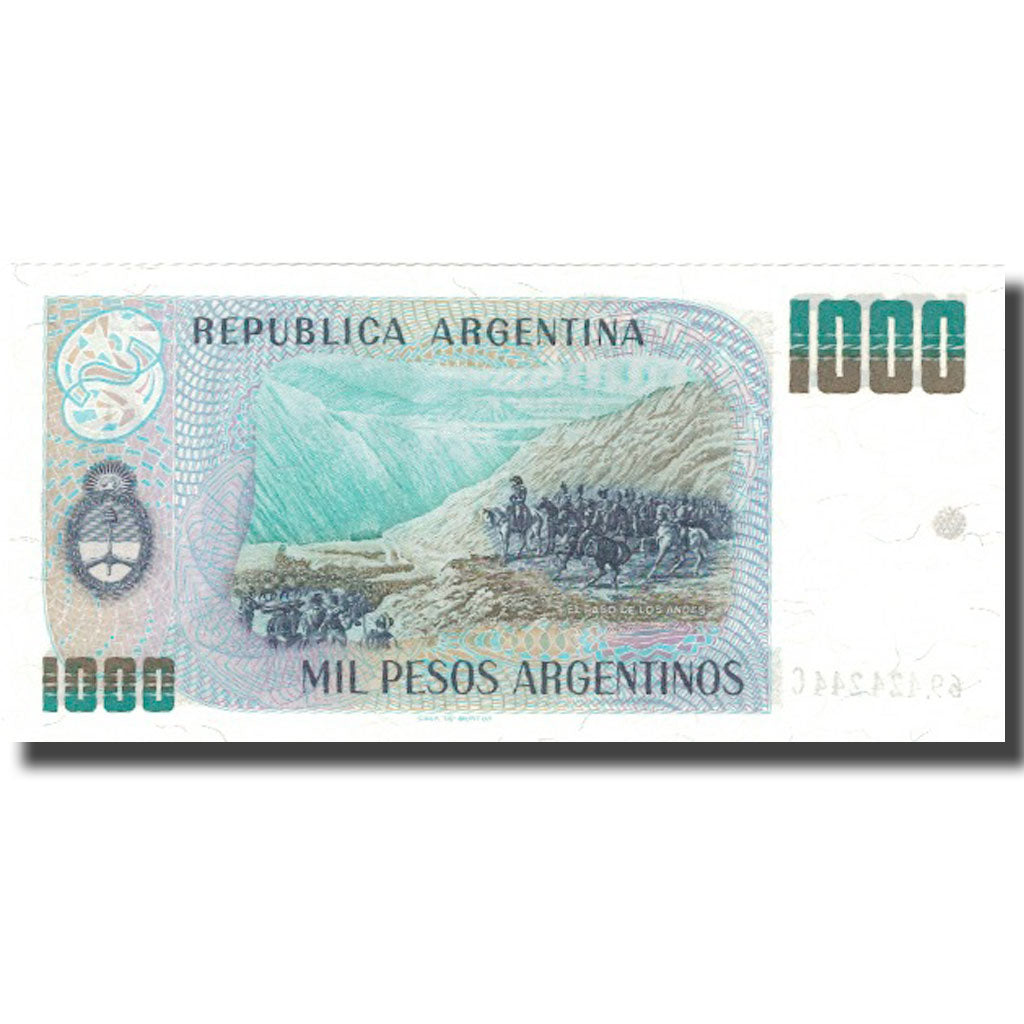 Banknote, Argentina, 1000 Pesos Argentinos, Undated (1983-85), KM:317b, UNC(64)