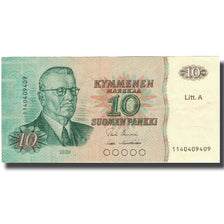 Banconote, Finlandia, 10 Markkaa, 1980, 1980, KM:104a, BB+