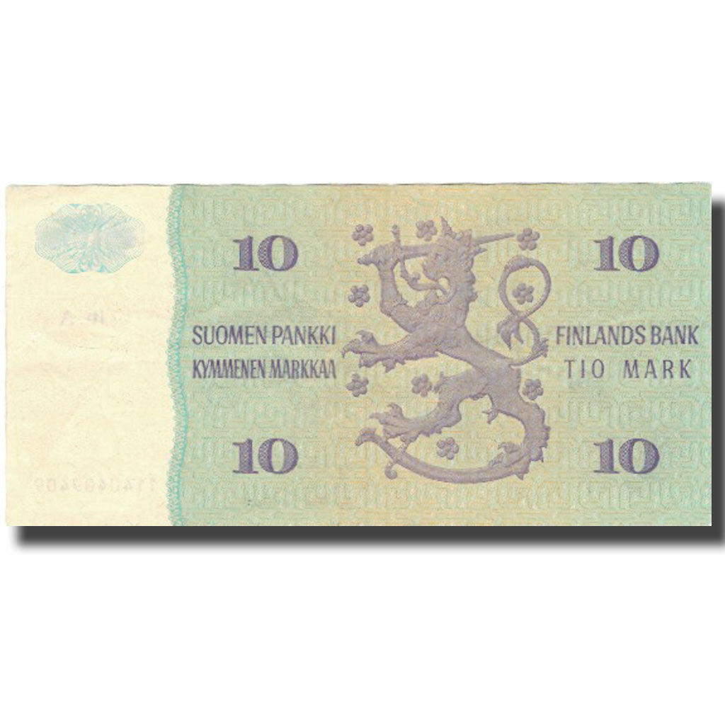 Banconote, Finlandia, 10 Markkaa, 1980, 1980, KM:104a, BB+