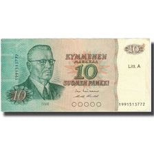 Banconote, Finlandia, 10 Markkaa, 1980, 1980, KM:104a, MB+