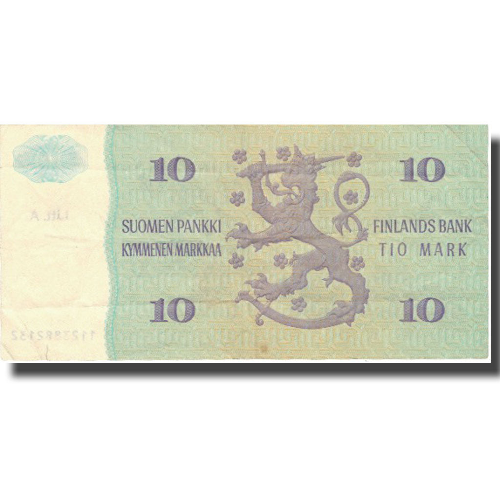 Banknote, Finland, 10 Markkaa, 1980, 1980, KM:104a, VF(30-35)