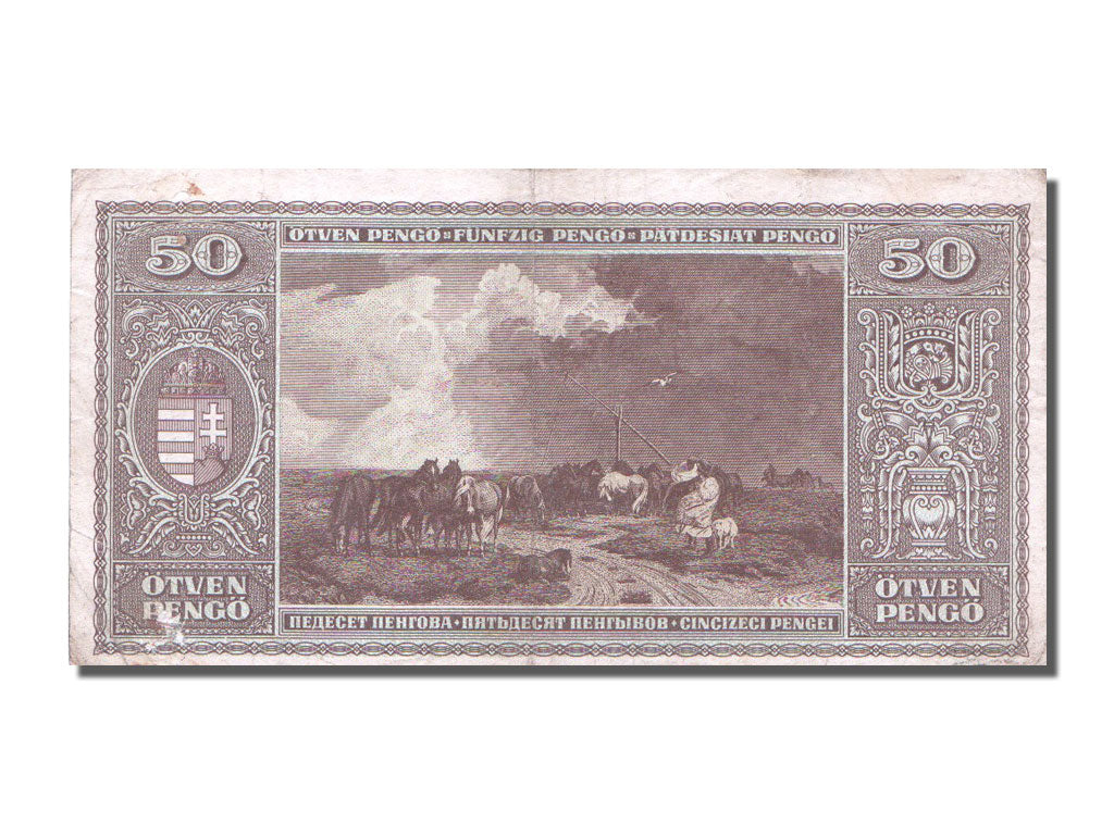Hongrie, 50 Pengö type 1940-45