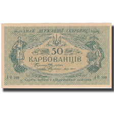 Banknot, Ukraina, 50 Karbovantsiv, Undated (1918), Undated, KM:6a, UNC(65-70)