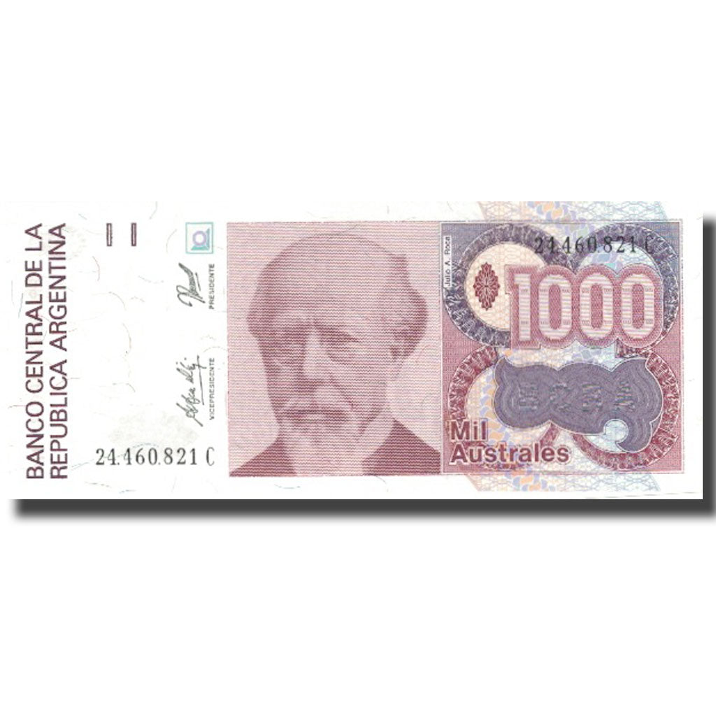 Biljet, Argentinië, 1000 Australes, Undated (1988-90), KM:329d, NIEUW