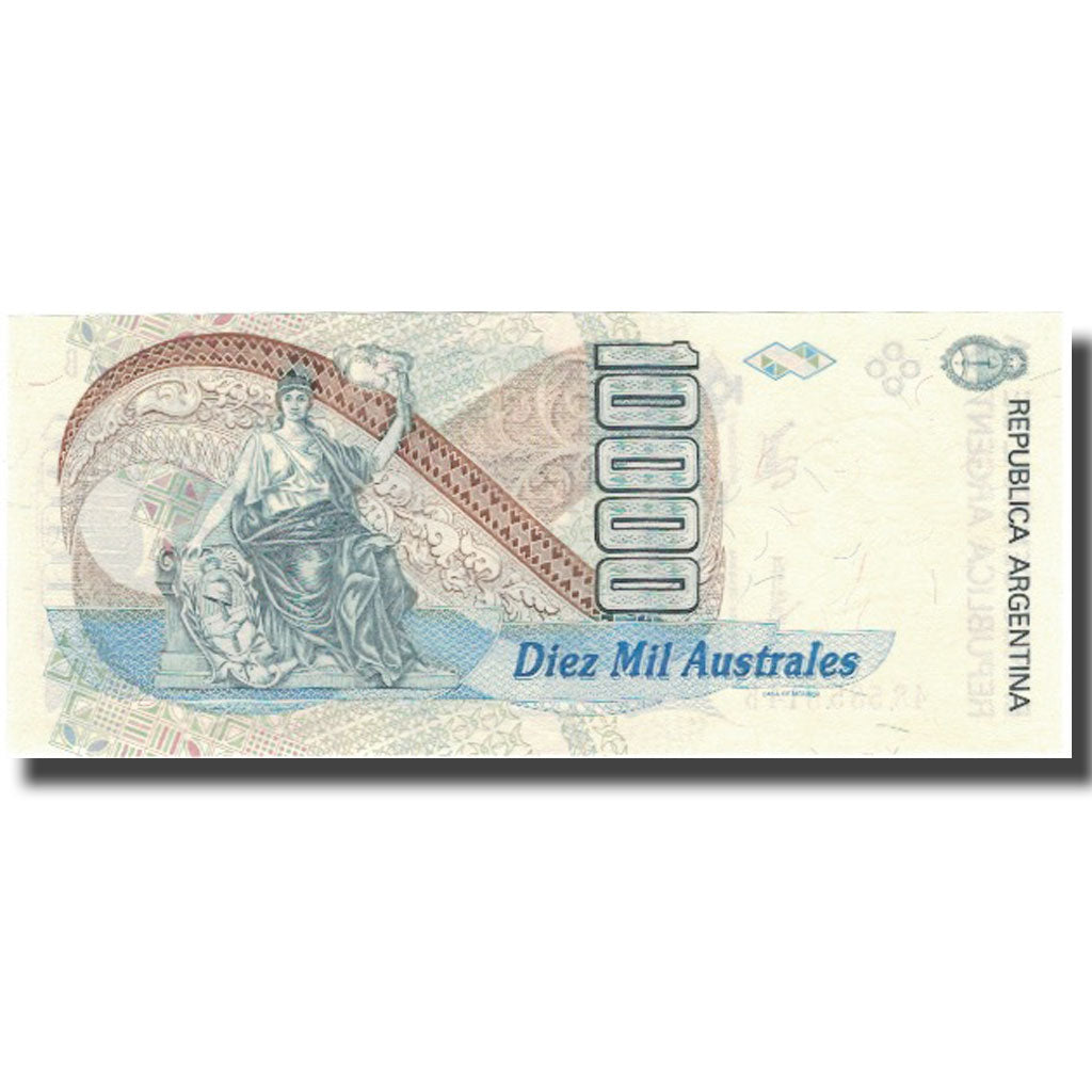 Banknote, Argentina, 10,000 Australes, Undated (1989-91), KM:334a, UNC(65-70)
