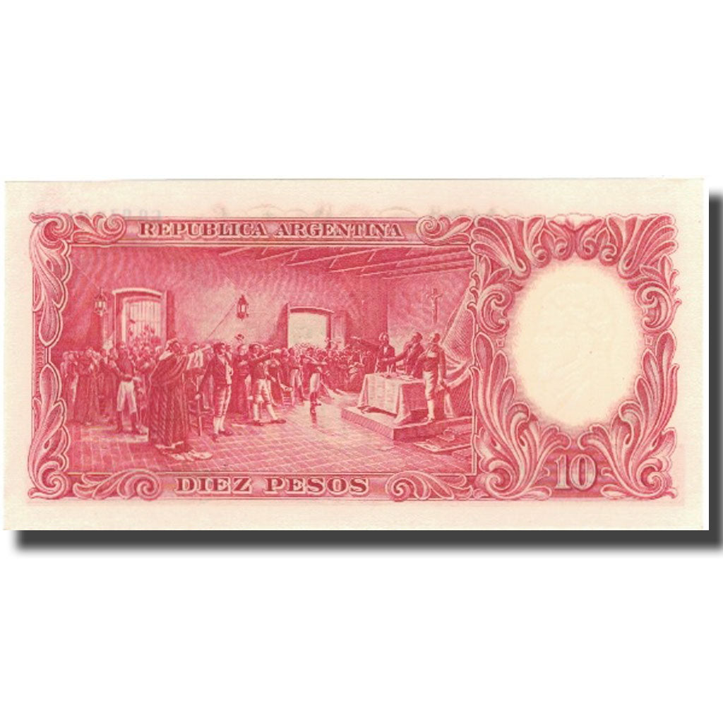Banknote, Argentina, 10 Pesos, KM:270a, AU(55-58)