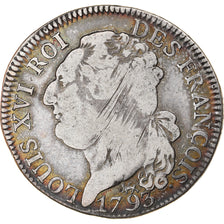 Monnaie, France, Louis XVI, ½ écu de 3 livres françois, 1/2 ECU, 3 Livres