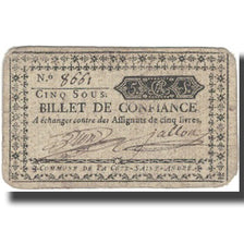 France, SAINT ANDRÉ, 5 Sous, 1792, VF(20-25)