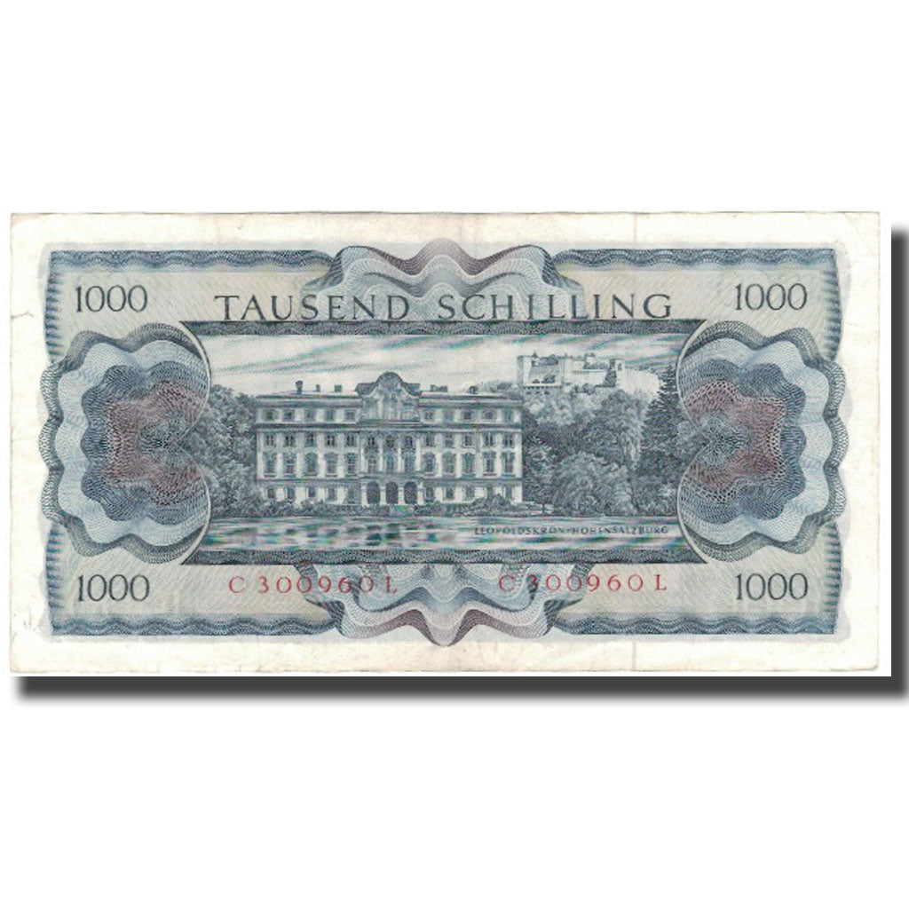 Billete, 1000 Schilling, 1966, Austria, 1966-07-01, KM:147a, MBC