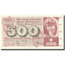 Geldschein, Schweiz, 500 Franken, 1974, 1974-02-07, KM:51l, SS+