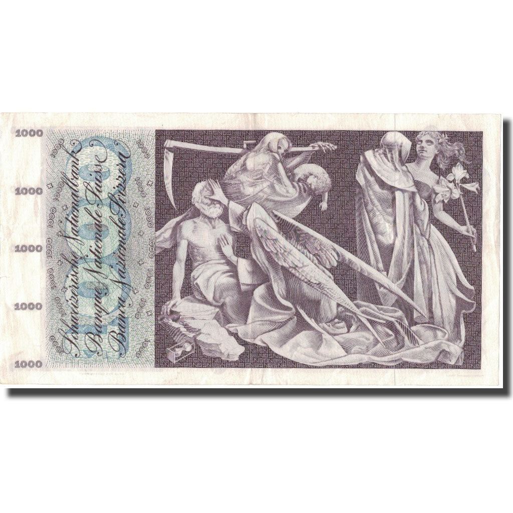 Banknote, Switzerland, 1000 Franken, 1972, 1972-01-24, KM:52k, EF(40-45)