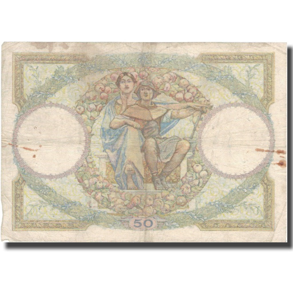 Frankrijk, 50 Francs, Luc Olivier Merson, 1930, 1930-10-30, TB, Fayette:16.1