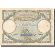 France, 50 Francs, Luc Olivier Merson, 1931, 1931-01-22, VF(20-25)