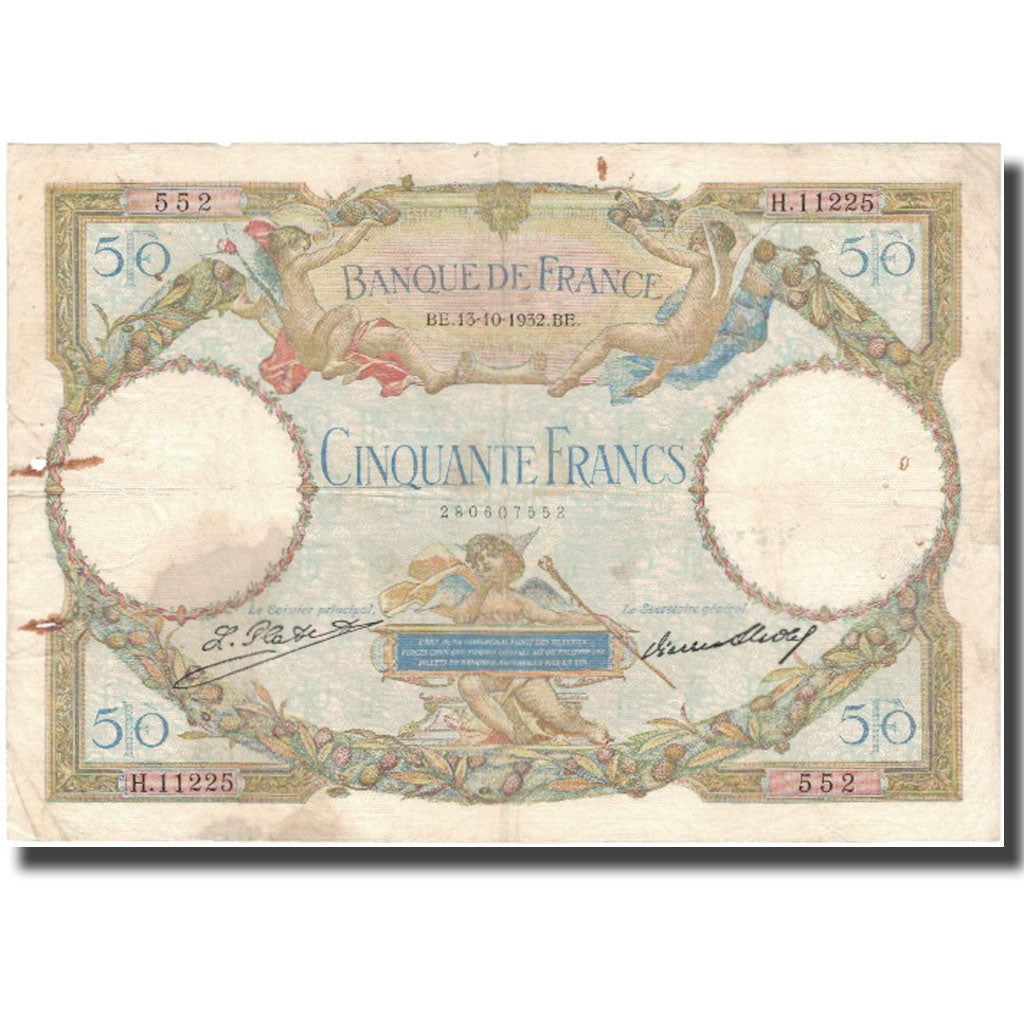 France, 50 Francs, Luc Olivier Merson, 1932, 1932-10-13, TB, Fayette:16.3