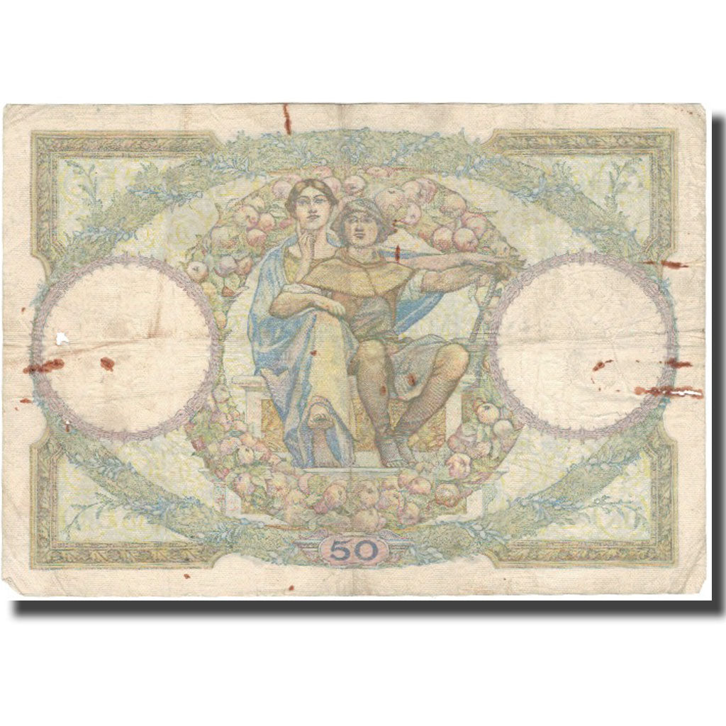 France, 50 Francs, Luc Olivier Merson, 1932, 1932-01-28, VF(20-25)