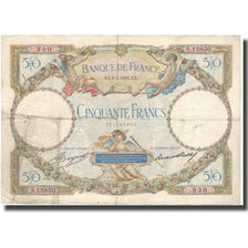 France, 50 Francs, Luc Olivier Merson, 1933, 1933-03-09, VF(20-25)