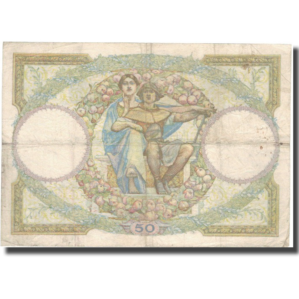 France, 50 Francs, Luc Olivier Merson, 1933, 1933-03-09, VF(20-25)