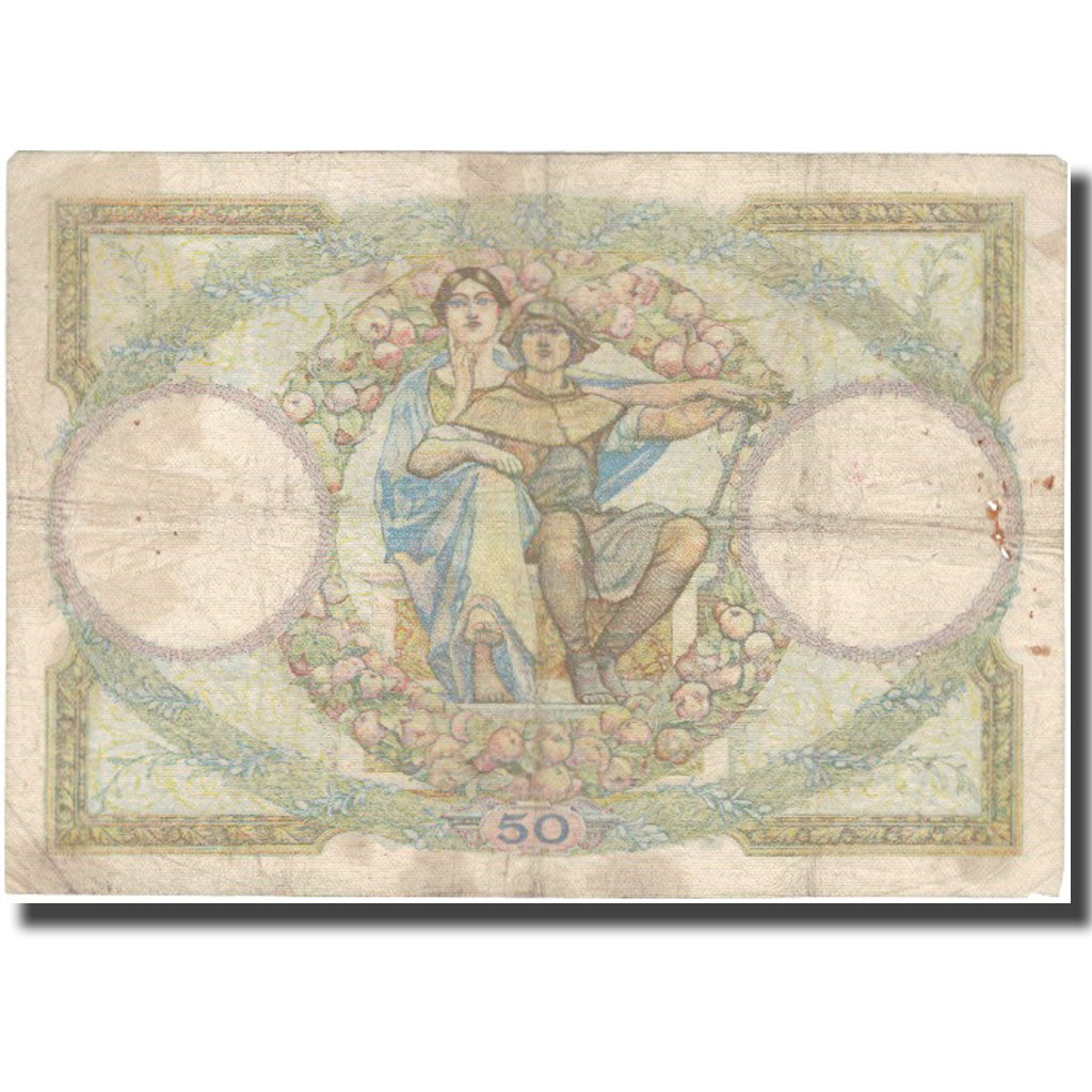 France, 50 Francs, Luc Olivier Merson, 1933, 1933-04-27, VF(20-25)