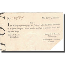 França, 10 Livres, 1720, 1720-07-01, AU(50-53), KM:A16b