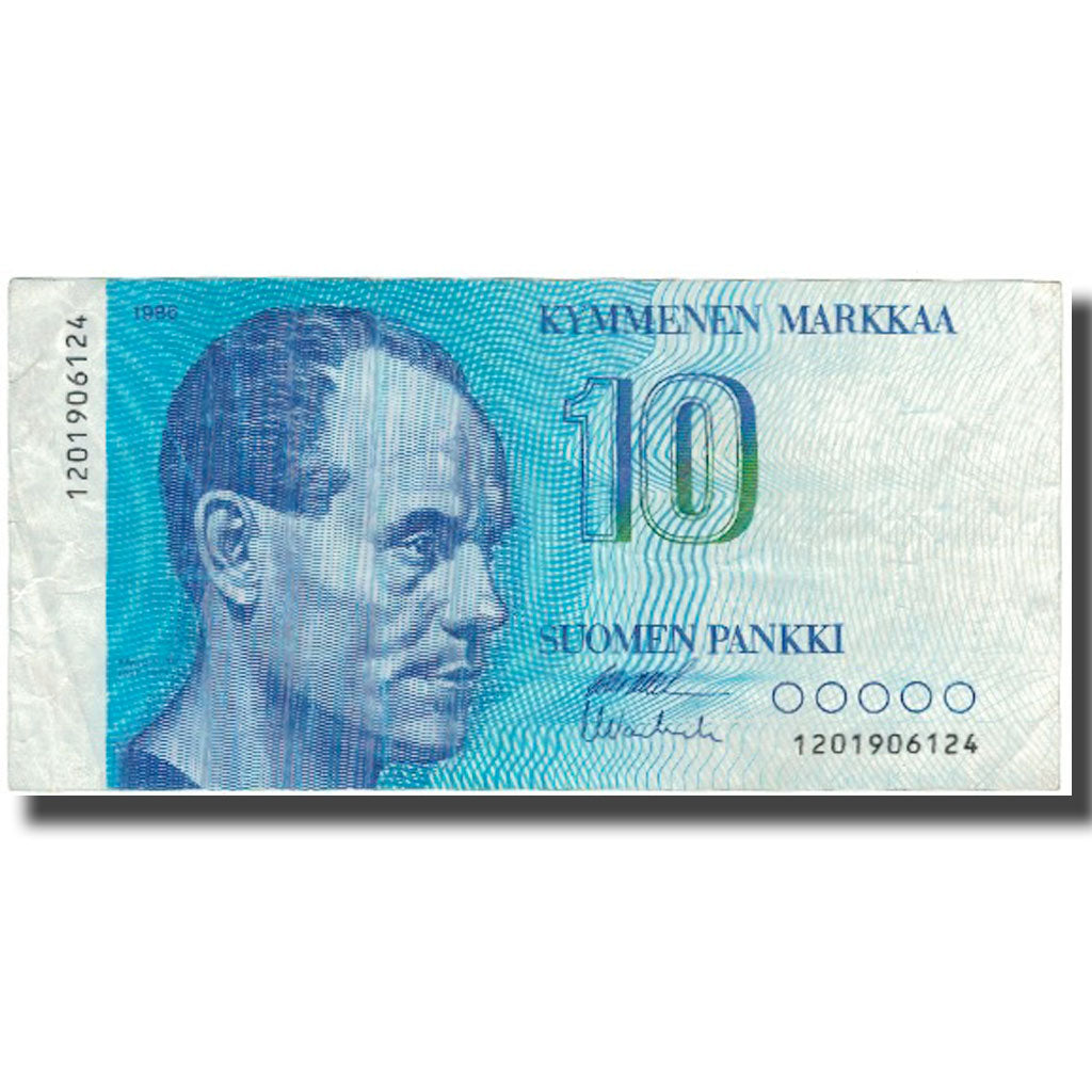 Banknote, Finland, 10 Markkaa, 1986, 1986, KM:113a, F(12-15)
