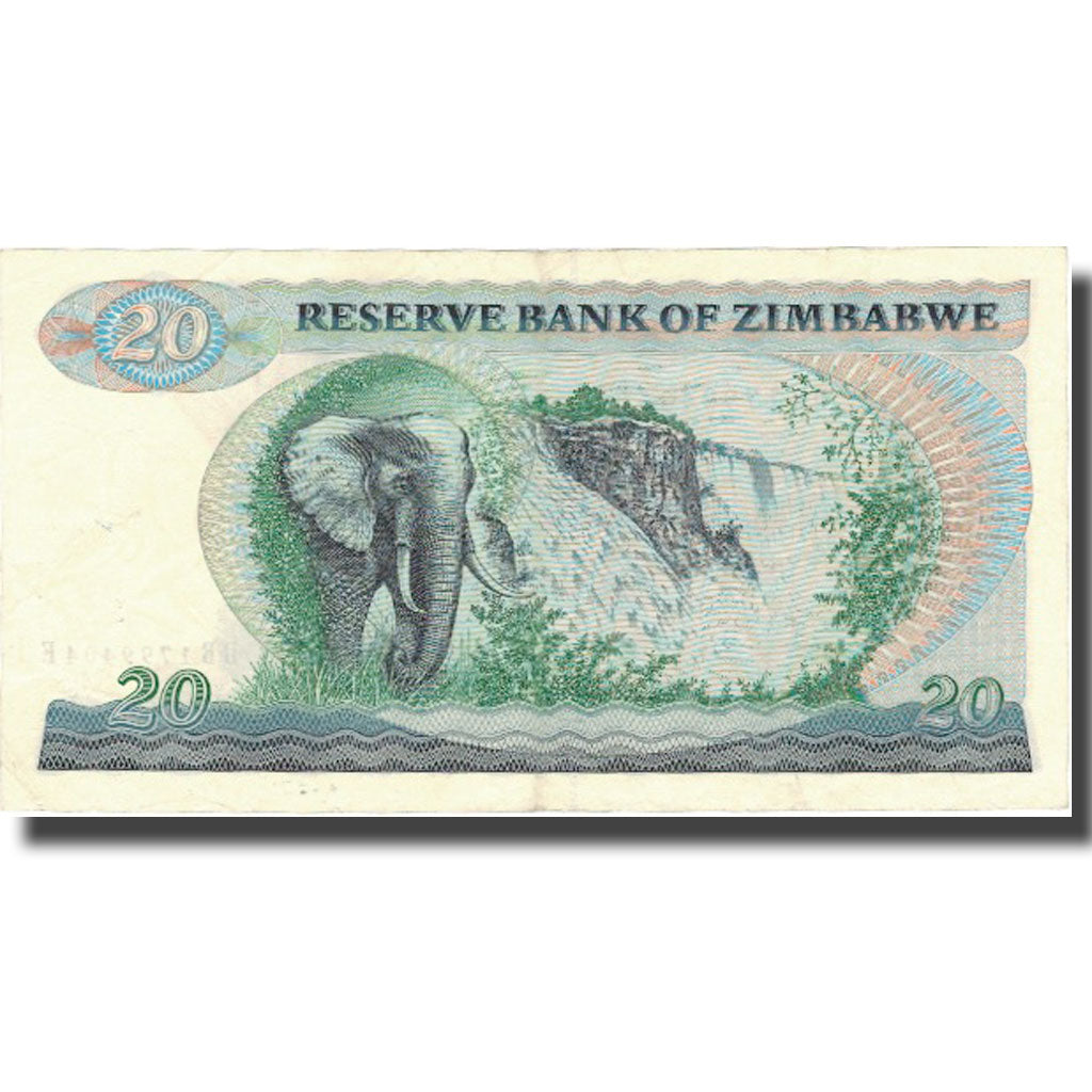 Billete, 20 Dollars, Zimbabue, KM:4d, MBC+