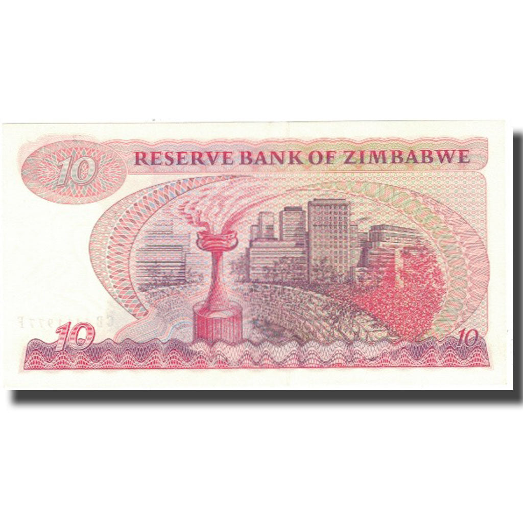 Banknote, Zimbabwe, 10 Dollars, KM:3d, UNC(60-62)