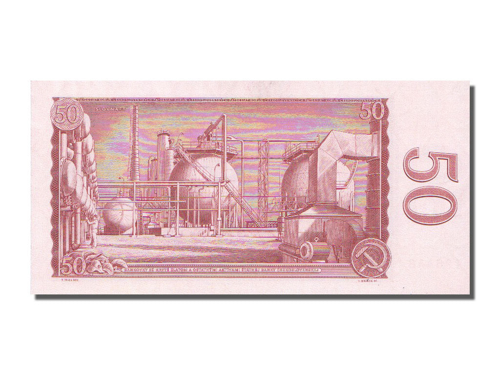 Czechoslovakia, 50 Korun, 1964, KM #90b, UNC(63), N.51