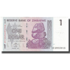 Banknot, Zimbabwe, 1 Dollar, 2007, 2007, KM:65, UNC(64)