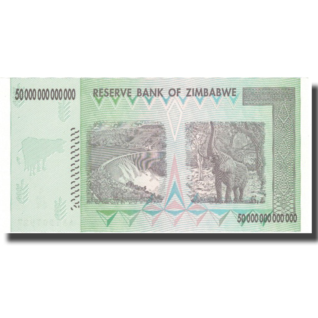 Banknote, Zimbabwe, 50 Trillion Dollars, 2008, 2008, KM:90, UNC(64)