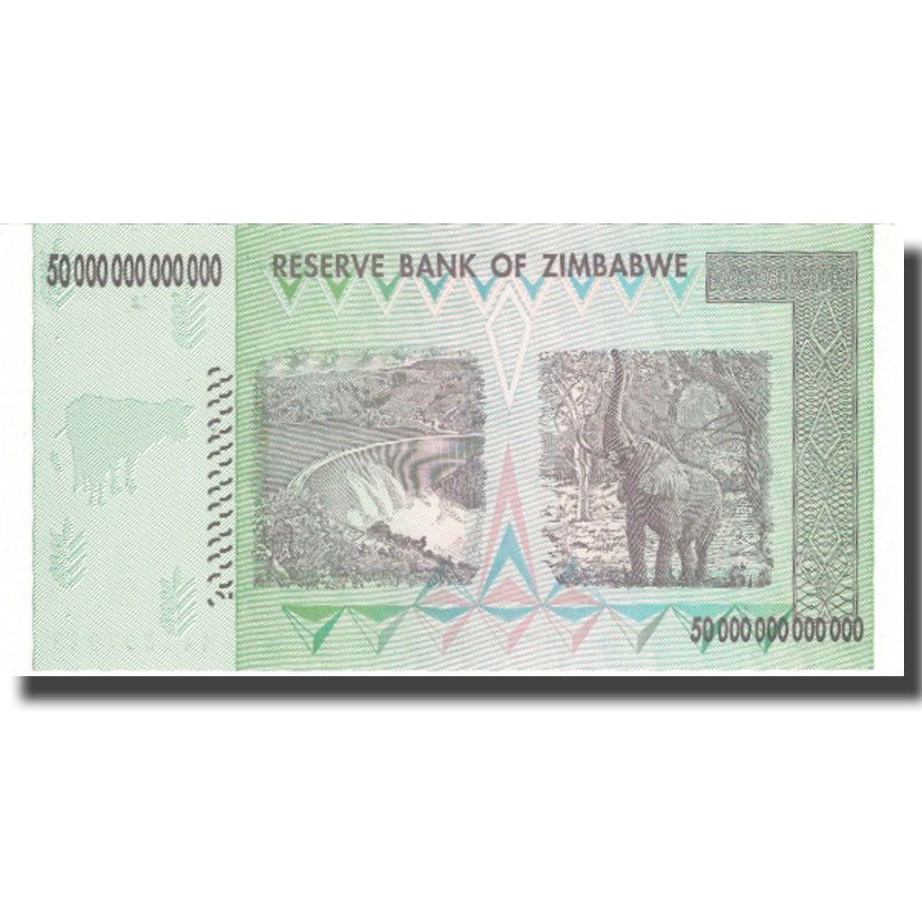 Banknote, Zimbabwe, 50 Trillion Dollars, 2008, 2008, KM:90, UNC(64)