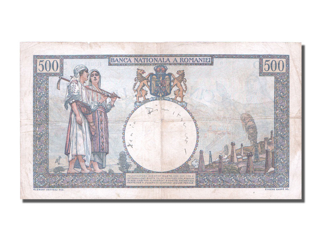 Romania, 500 Lei, 1938, KM #32a, 1938-01-27, VF(20-25), R.3744