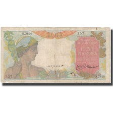 Banknot, FRANCUSKIE INDOCHINY, 100 Piastres, ND (1947-54), Undated, KM:82b