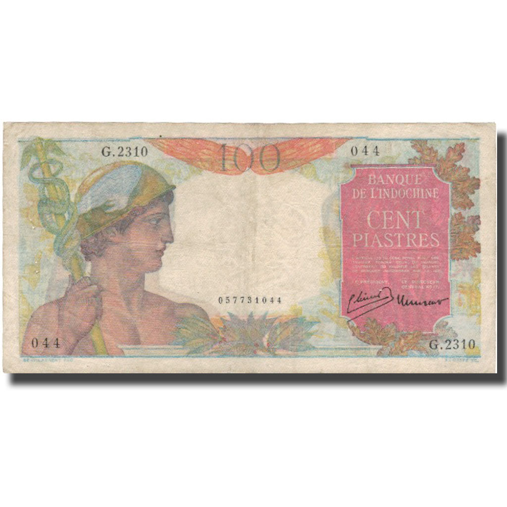 Billet, FRENCH INDO-CHINA, 100 Piastres, ND (1947-54), KM:82b, TB