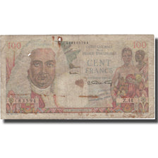 Banconote, Africa equatoriale francese, 100 Francs, Undated (1947), KM:24, B+