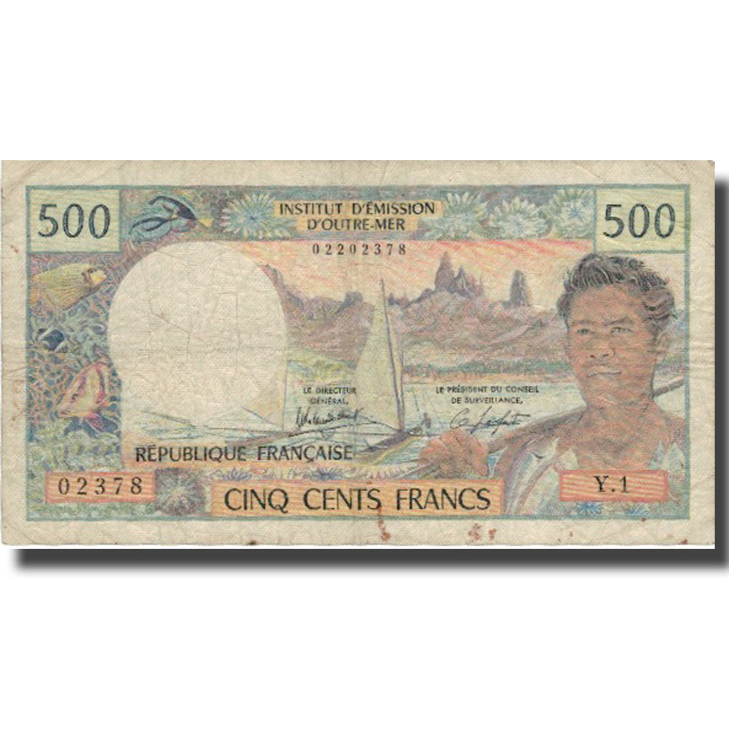 Banknote, New Caledonia, 500 Francs, Undated (1969-92), KM:60d, VF(20-25)