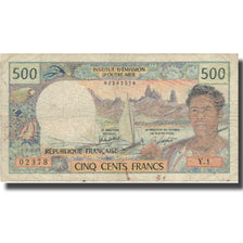 Banknote, New Caledonia, 500 Francs, Undated (1969-92), KM:60d, VF(20-25)